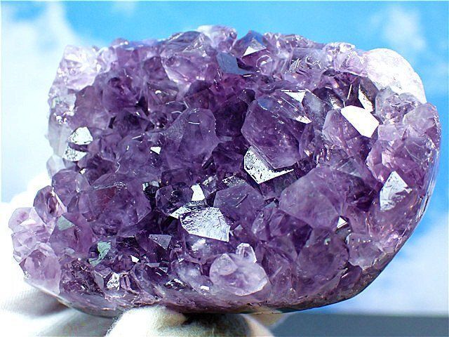 AAA級◇天然ウルグアイ産アメジストクラスター原石YT3G3/192G10A
