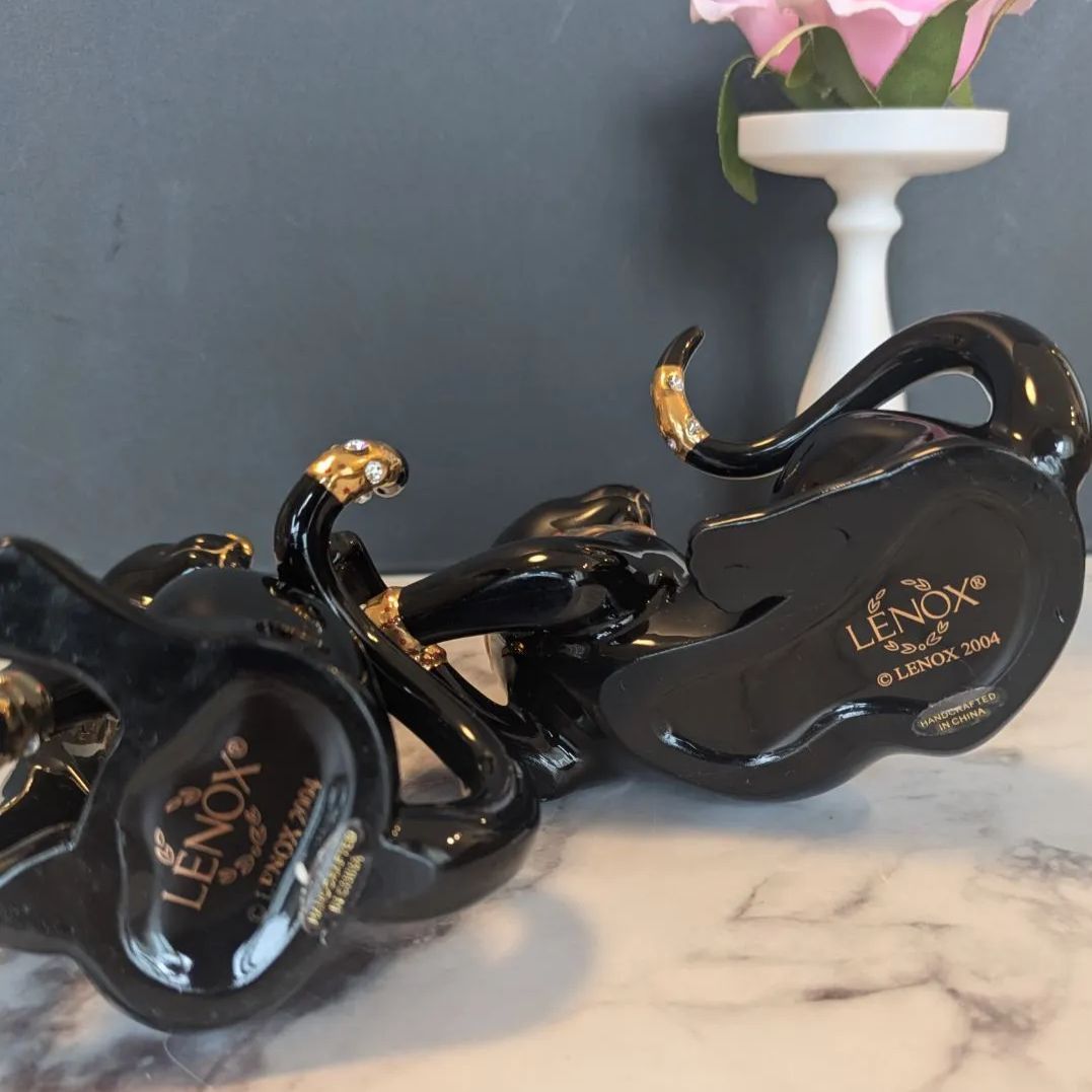 レノックス LENOX 陶器 置物 猫 ねこ キャット 24K ゴールド 金 【公式