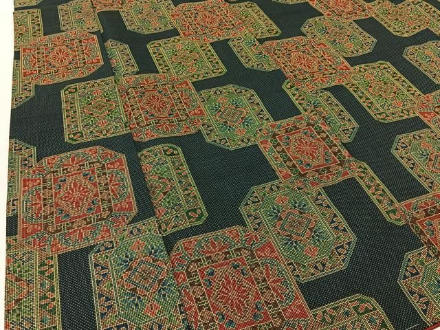 平和屋着物□本場大島紬 7マルキ 吉祥草花文 正絹 逸品 CAAK2879ev