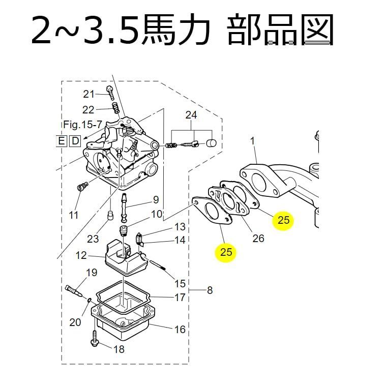 送料込み)トーハツ 船外機 純正部品 4ストローク 2～6馬力用 キャブレターガスケット2枚入 3H6-02011-0 - メルカリ