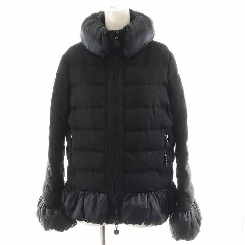 MONCLER sacai ブラック ダウンジャケット 中古・古着通販】MONCLER (モンクレール) sacai (サカイ) MAYUKO