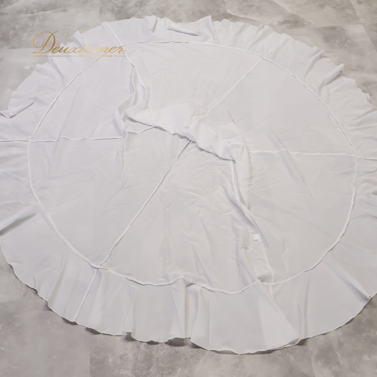【フラメンコ衣装】ホワイト prima boutique プリマブティック ペチコート ファルダ スカート 白 無地 爽やか 真っ白 シンプル フラメンコ衣装】ホワイト ファルダ ペチコート スカート