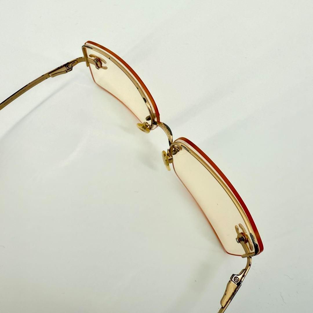 CHANEL サングラス 4092-B リムレス ココマーク ラインストーン