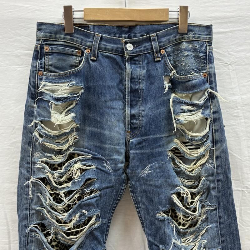 VINTI ANDREWS クラッシュ デニムパンツ ヴィンティアンドリュース 
