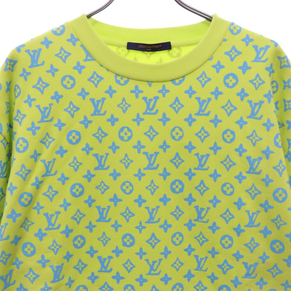 LOUIS VUITTON ルイヴィトン 23SS MONOGRAM CREWNECK SWEATSHIRTS RM231 IHN HOY87W モノグラムクルーネック スウェットシャツ トレーナー イエロー LOUIS VUITTON (ルイヴィトン) 23SS MONOGRAM CREWNECK SWEATSHIRTS