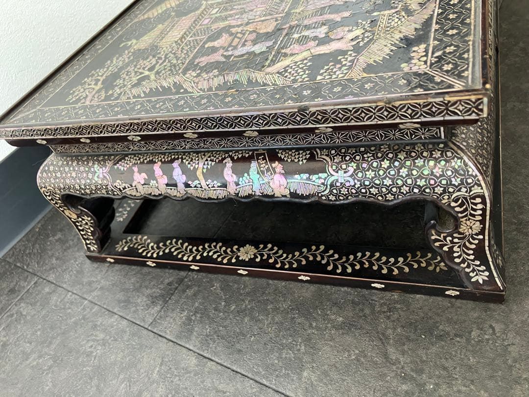 ☆希少　中国螺鈿細工　花台　香台　飾り台　☆ ☆希少中国螺鈿細工花台香台飾り台☆