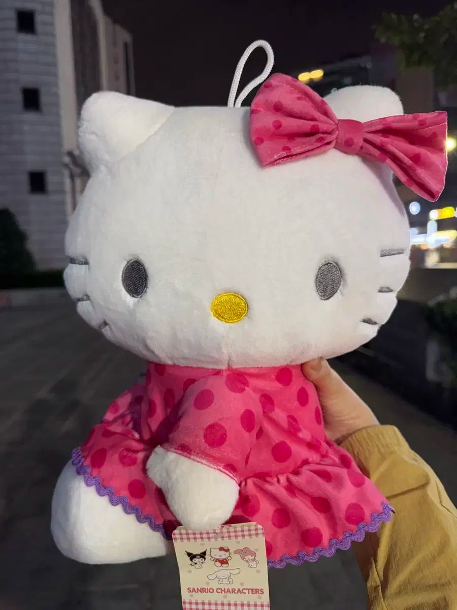 特大 キティちゃん くま ぬいぐるみ ピンク リボン 平成 ハローキティ