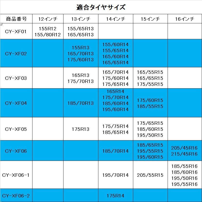 XF11非金属タイヤチェーン 簡単装着ジャッキアップ不要 冬の必需品 雪 ...