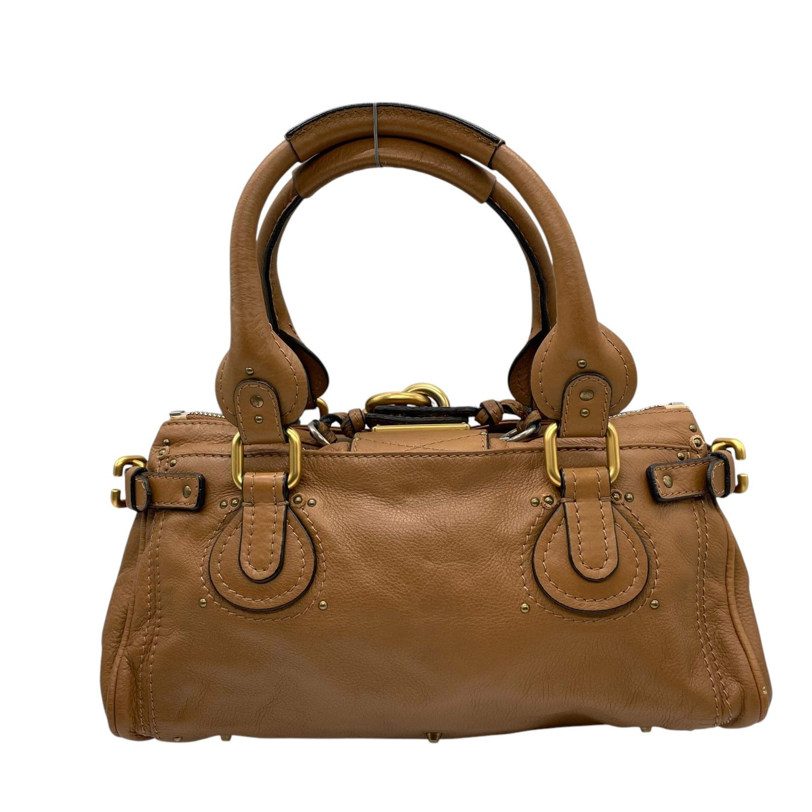 鍵付き Chloe クロエ ミニパディントン ハンドバッグ ブラウン 鍵付き Chloe クロエ ミニパディントン ハンドバッグ ブラウン