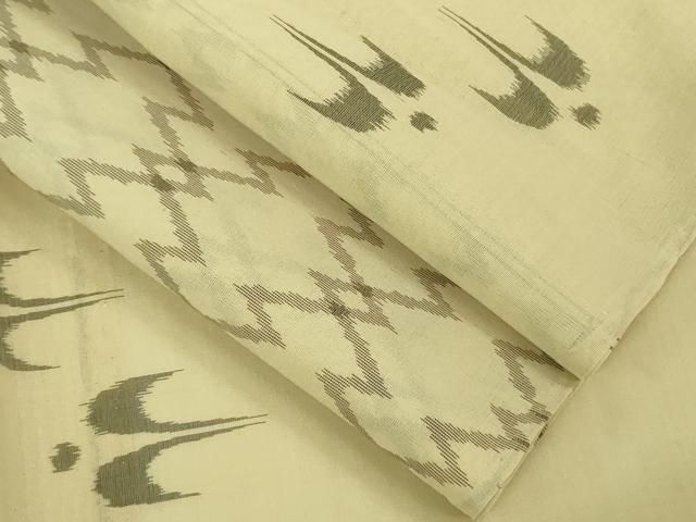 平和屋着物 上 夏物 本場琉球絣 夏琉球 蒸栗色地 DZAA9987kh5