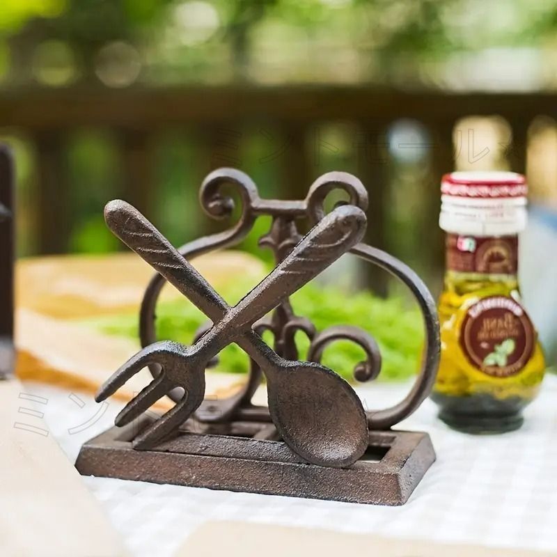 新しい未使用 ナプキンスタンド ナプキンホルダー 卓上 収納 鋳鉄 収納