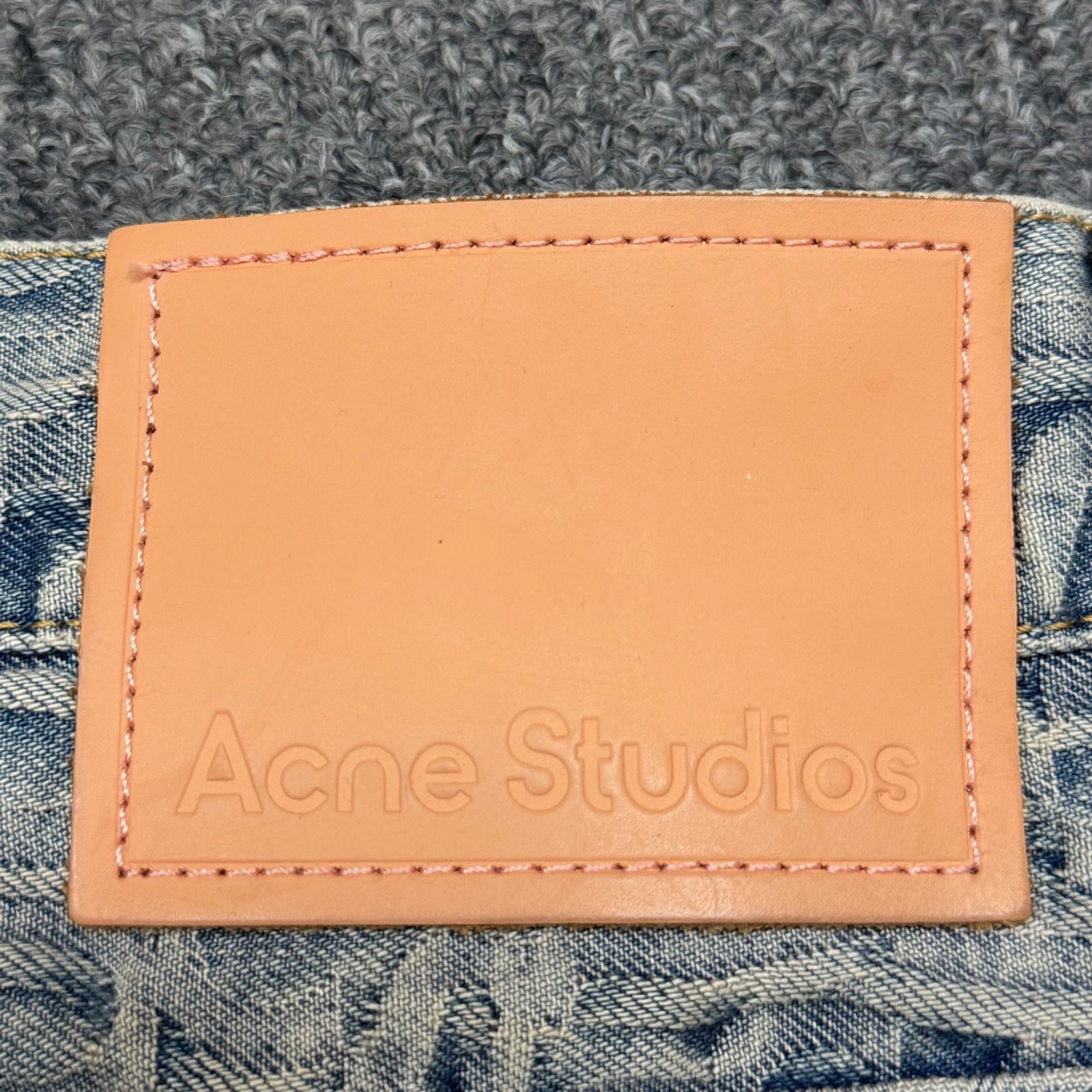 Acne Studios 2024AW モノグラムデニムショートパンツ Acne Studios 2024AW モノグラムデニムショートパンツ