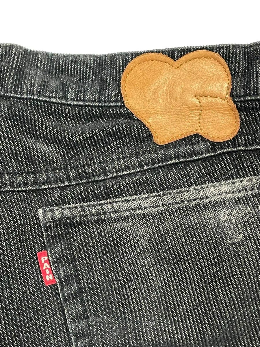 n(n) BY NUMBER (N)INE　コーデュロイ　ハート　2　ストレッチ サイズ2 Number (N)ine ナンバーナイン コーデュロイ パンツ ハート涙