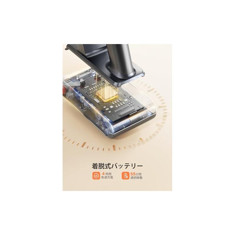 掃除機 コードレス【2024革新モデル】500W 自立式 絡まない
