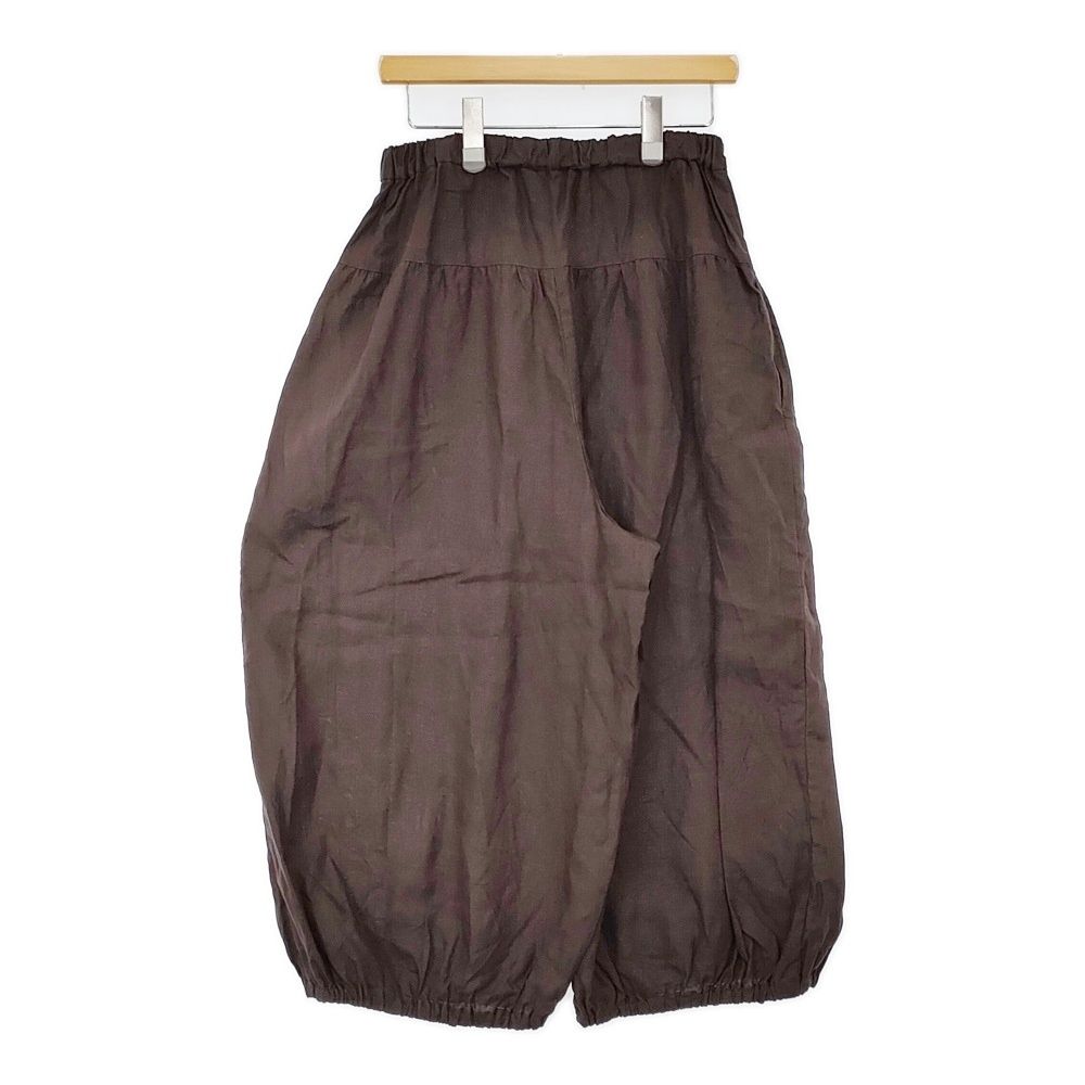 gungendo リネンキャンバス パンツ林檎 りんご のうちゃ MT 定価25300円 25104802 イージー パンツ ブラウン レディース 群言堂 5-1011M♪