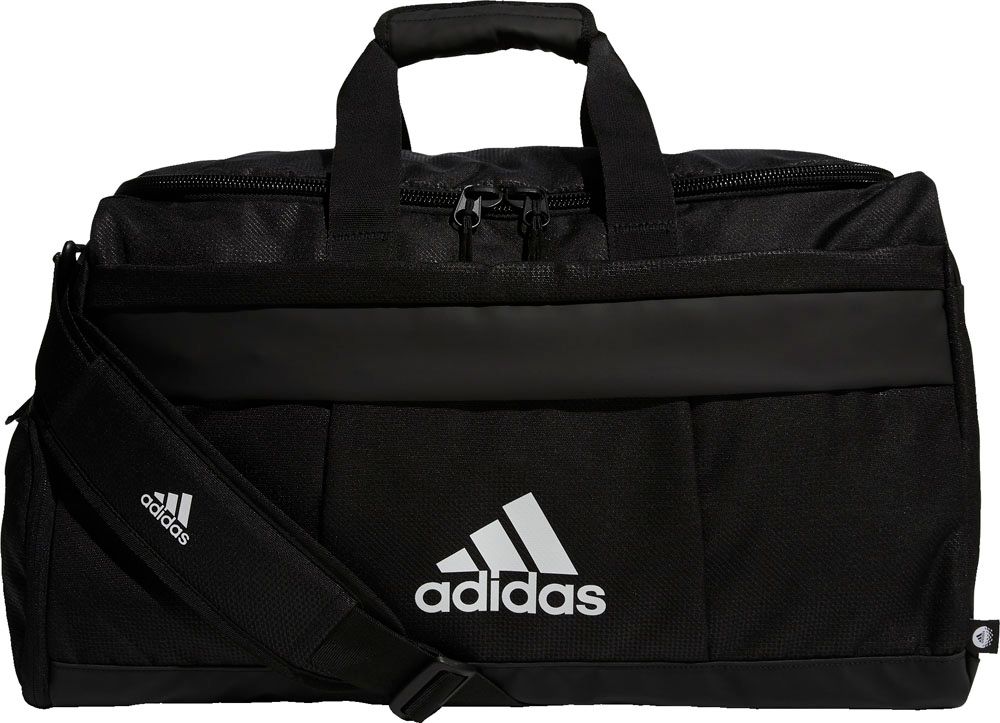 アディダス adidas ゴルフ シューズポケット付き ダッフルバッグ メンズ ボストンバッグ 旅行 肩掛け スポーツバッグ 修学旅行 取り外し 耐久性 通気性 カバン ショルダーバッグ I8793 HA3195 BLACK