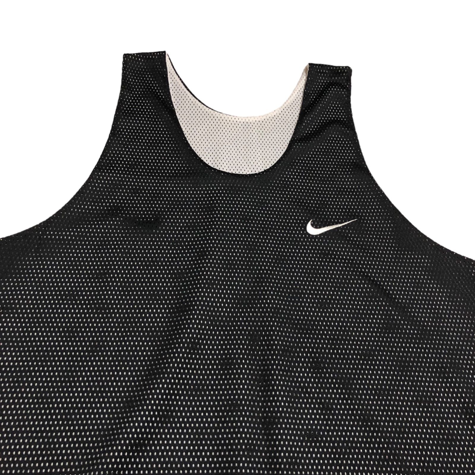 NIKE ナイキ　メッシュタンクトップ　リバーシブル　白タグ　90s NIKE ナイキ メッシュタンクトップ リバーシブル ブラック