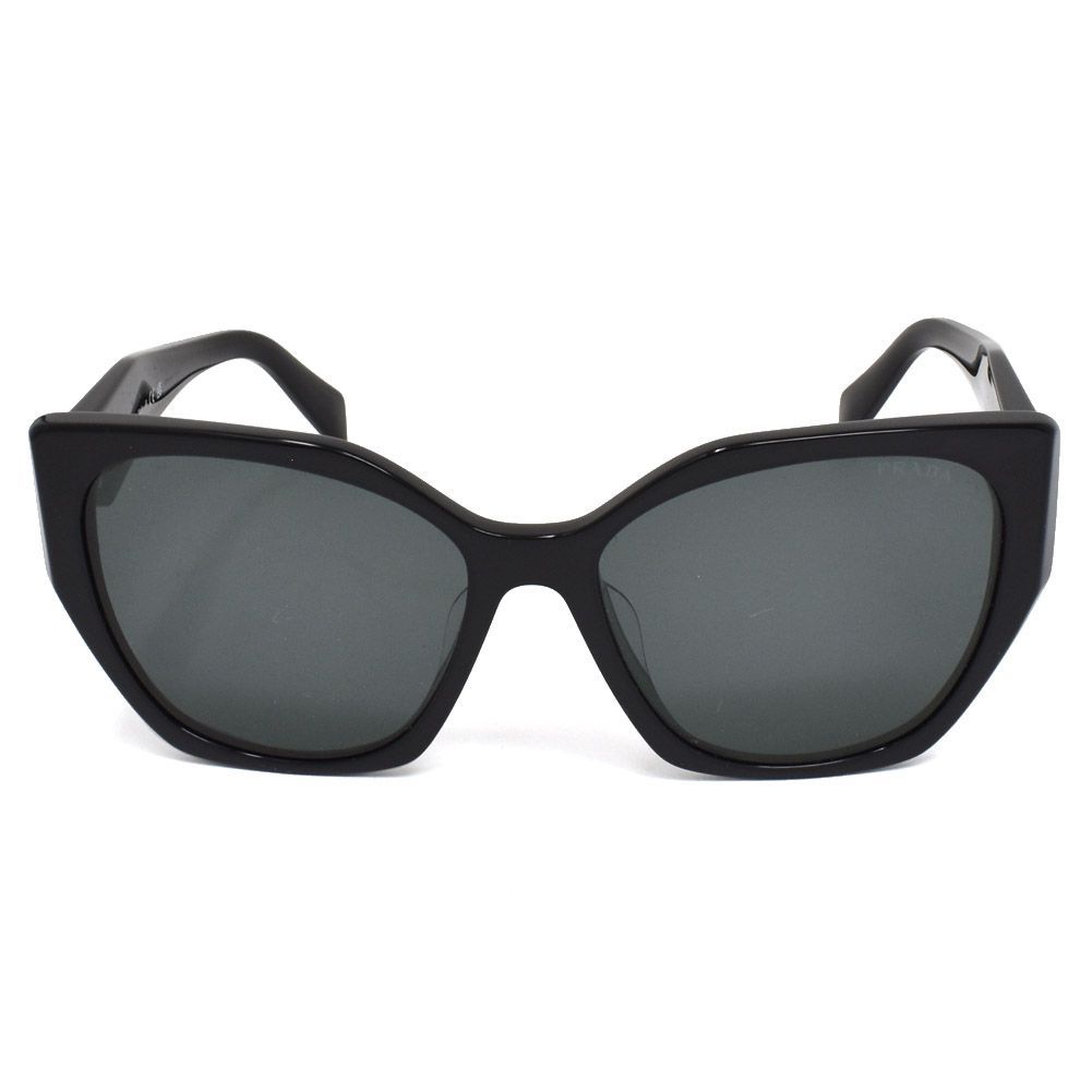 極美品 PRADA サングラス PR19ZSF 1AB5S0 56 PR 19ZSF Asian Fit サングラス ブラック | SmartBuyGlasses JP