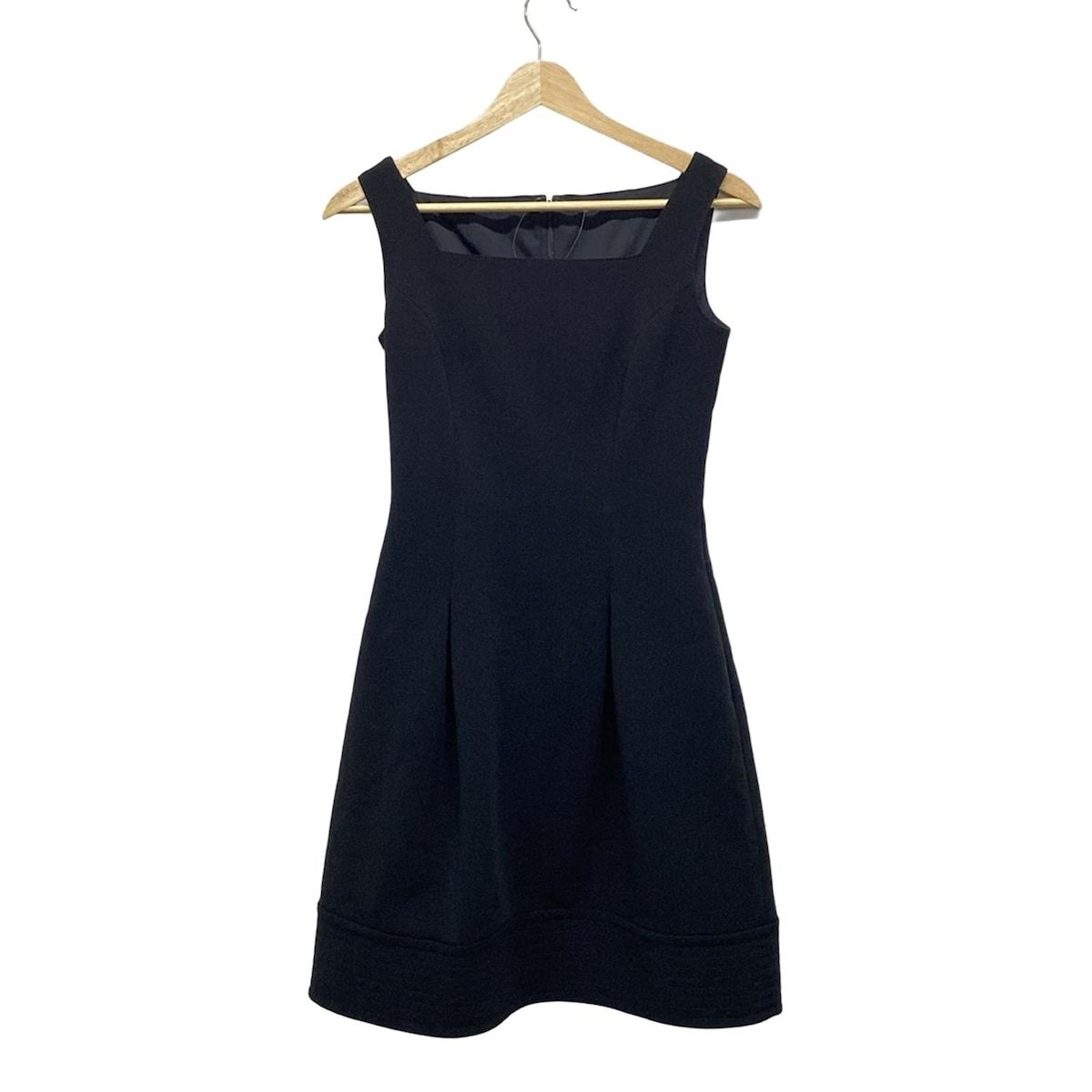 Rene ルネ ワンピース サイズ32 XS レディース - 黒 ノースリーブ|ひざ丈