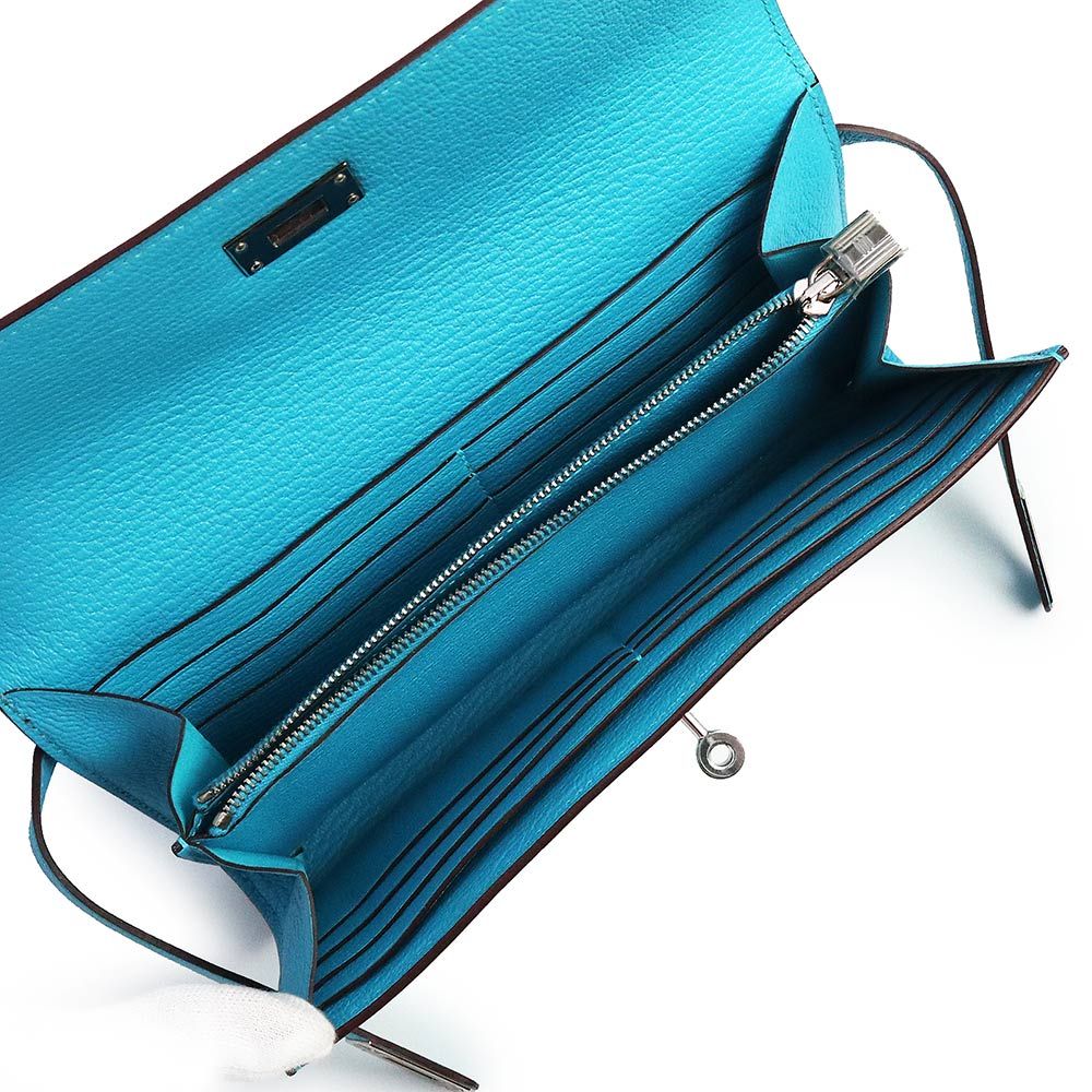 エルメス ケリーウォレット ロング 二つ折り長財布 シェブル