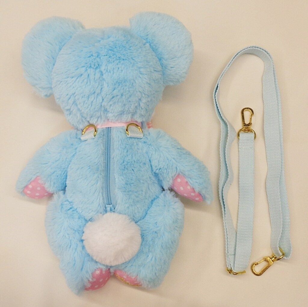 Angelic Pretty Toyboxはにかみベアー ぬいぐるみポーチ サックス