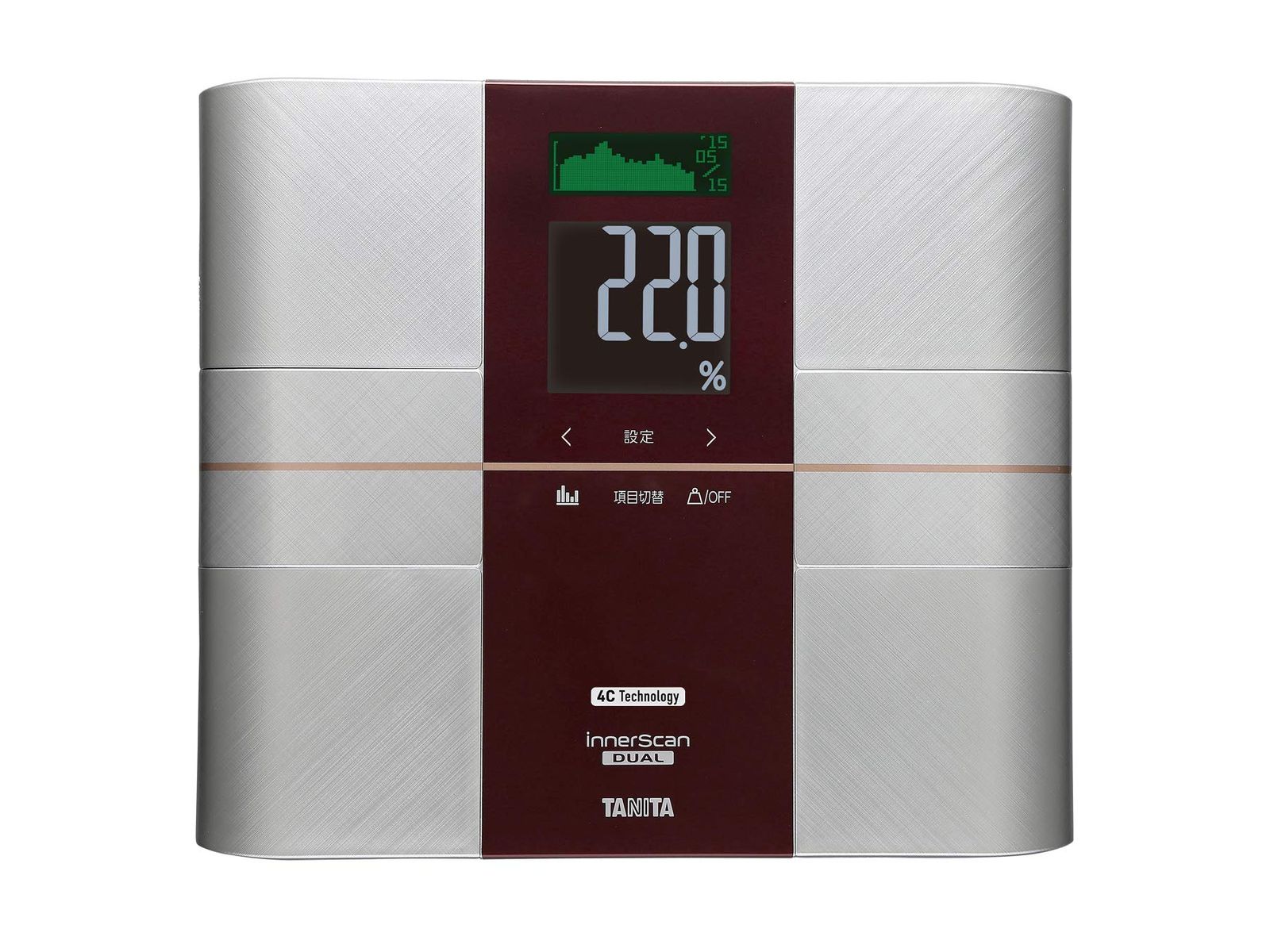 タニタ 体組成計 グラフで管理 4C Technology 最新高精度測定 RD-504-RD 世界初 筋肉の質が分かる インナースキャンデュアル レッド 医療分野の技術搭載 体重計 ヘルスメーター