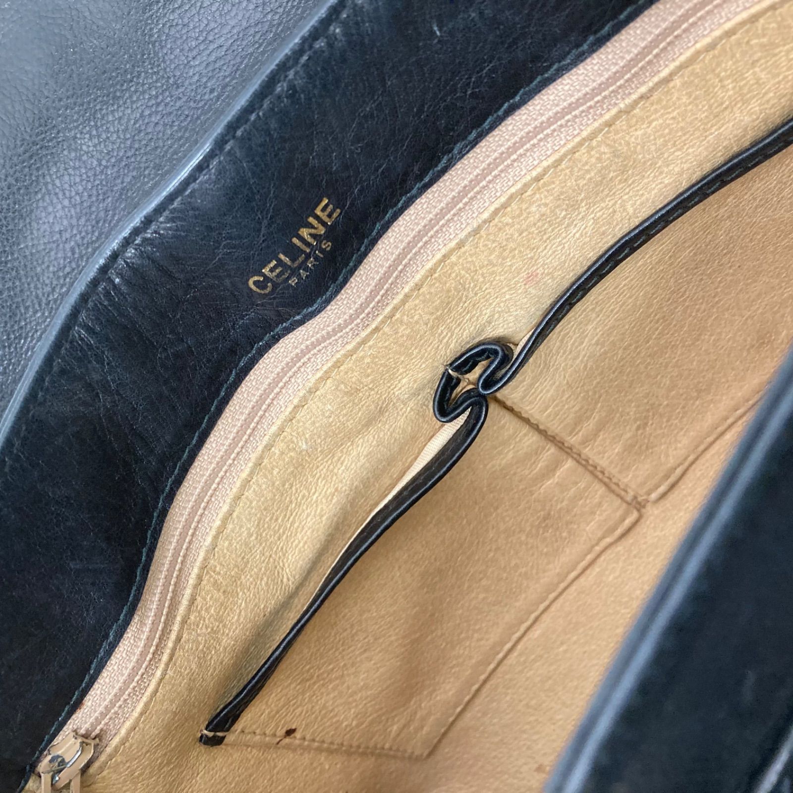 ?最終価格?【CELINE】セリーヌ ショルダーバッグ ブラック 革 メンズ 