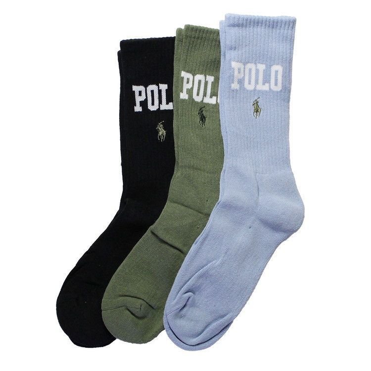 ポロラルフローレン：POLO ソックス 3PK (アソート)