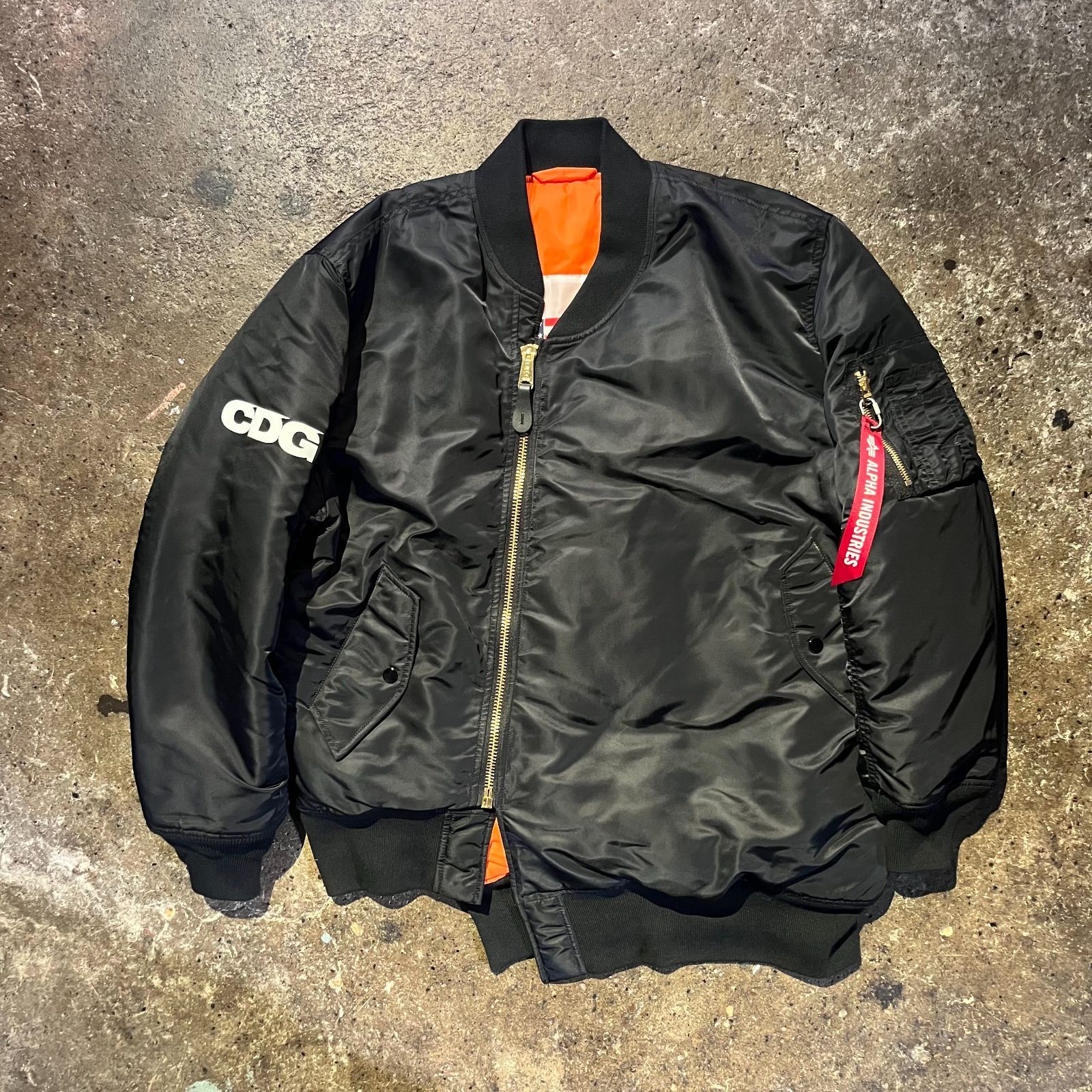 CDG ALPHA バイアスMA-1 CDG x ALPHA BIAS MA-1 JACKET - メルカリ