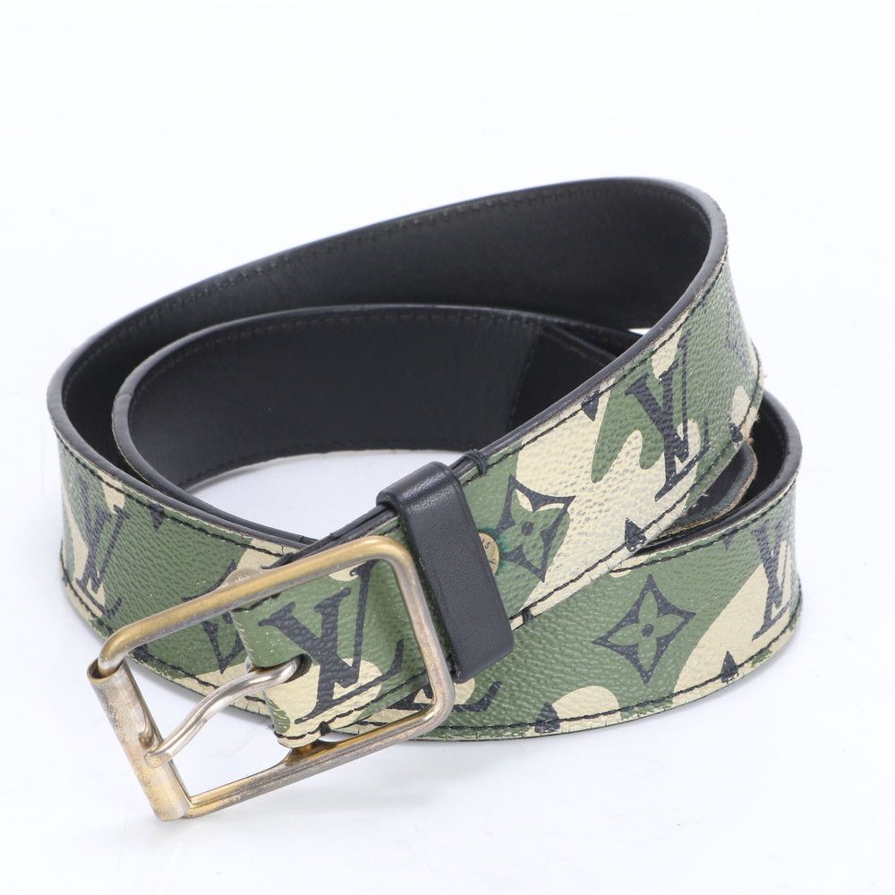 ルイヴィトン 村上隆 モノグラム カモフラージュ サンチュール 95