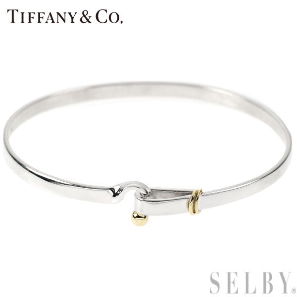 ティファニー SV/K18 バングル フック＆アイ TIFFANY&Co.フック＆アイ