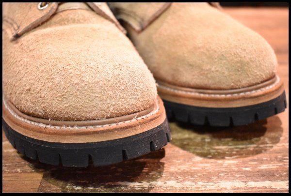 8.5D 中古 PT91刺繍】レッドウィング 8218 スエードロガー タン