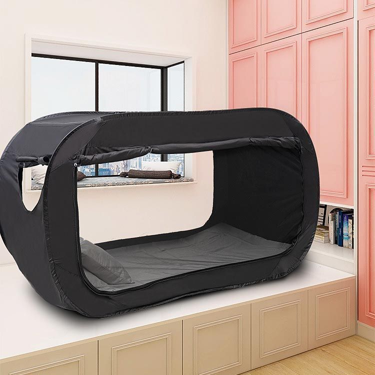 折りたたみ ベッドテント 睡眠テント 風よけ 屋内テント アウトドア 遮光 夜勤 防寒 蚊帳 屋内用 1人用 ダブルドア 窓付き 通気性 防災グッズ キャンプ ベッドテント 便利 防災テント 避難所 PjJ6167 OLIVEOS_COM_TR