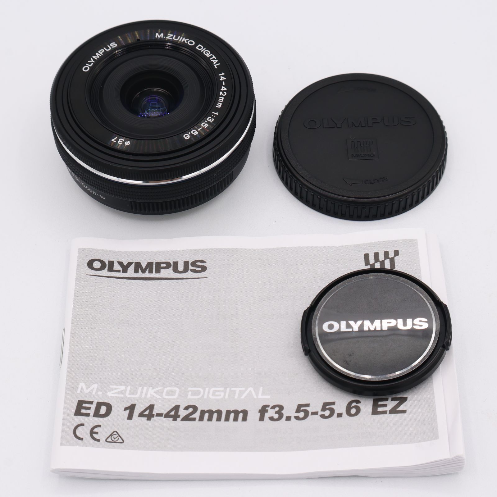 ❤ほぼ新品❤️ OLYMPUS パンケーキレンズ ❤14-42mm ブラック❤️ 美品❤️オリンパス 電動パンケーキレンズ M.ZUIKO 14-42mm