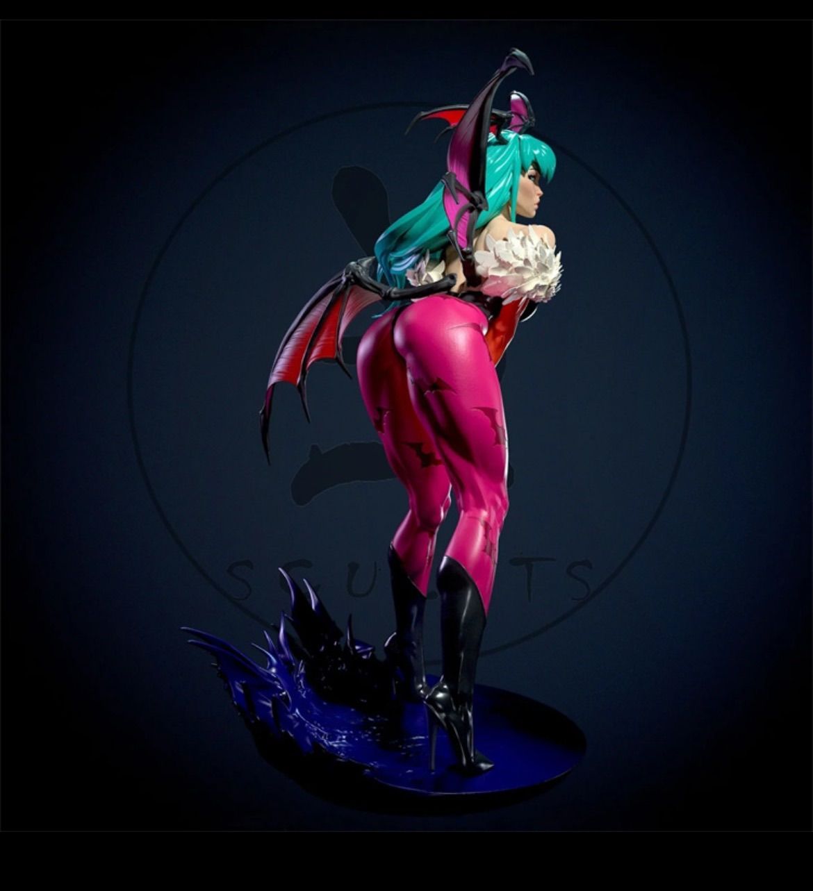 ハ*ー様 【新品・未開封】美少女ヴァンパイア モリガン　フィギュア 限定品】ヴァンパイア美少女 モリガン 限定版