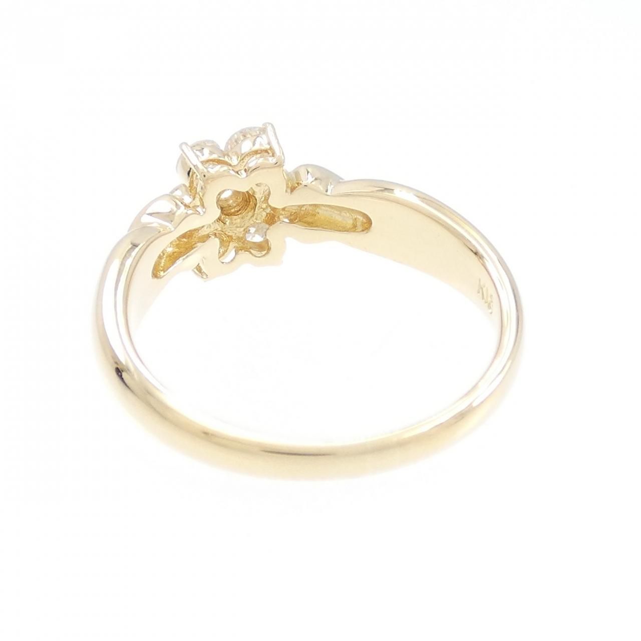 K18YG フラワー ダイヤモンド リング 0.31CT - メルカリ 