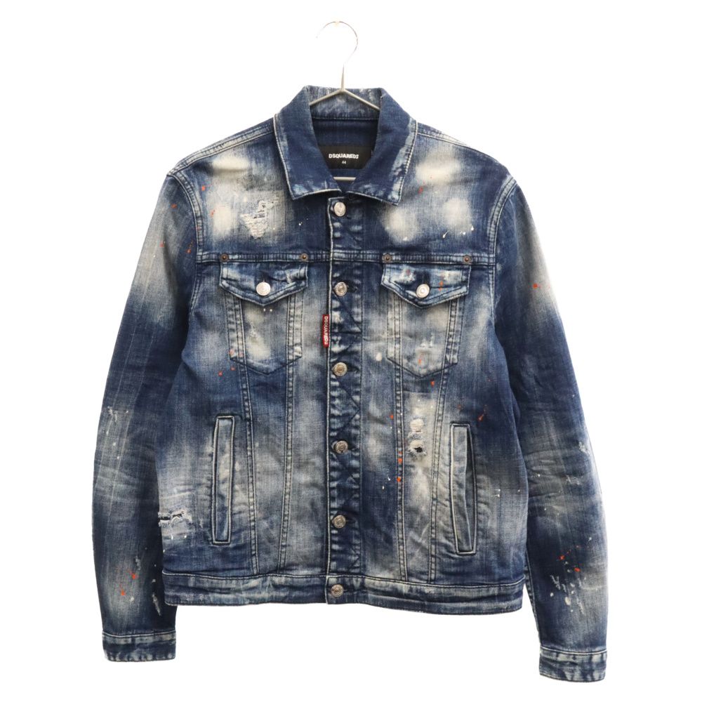 DSQUARED2 (ディースクエアード) Dan Jean Jacket S74AM1060 ペイント 