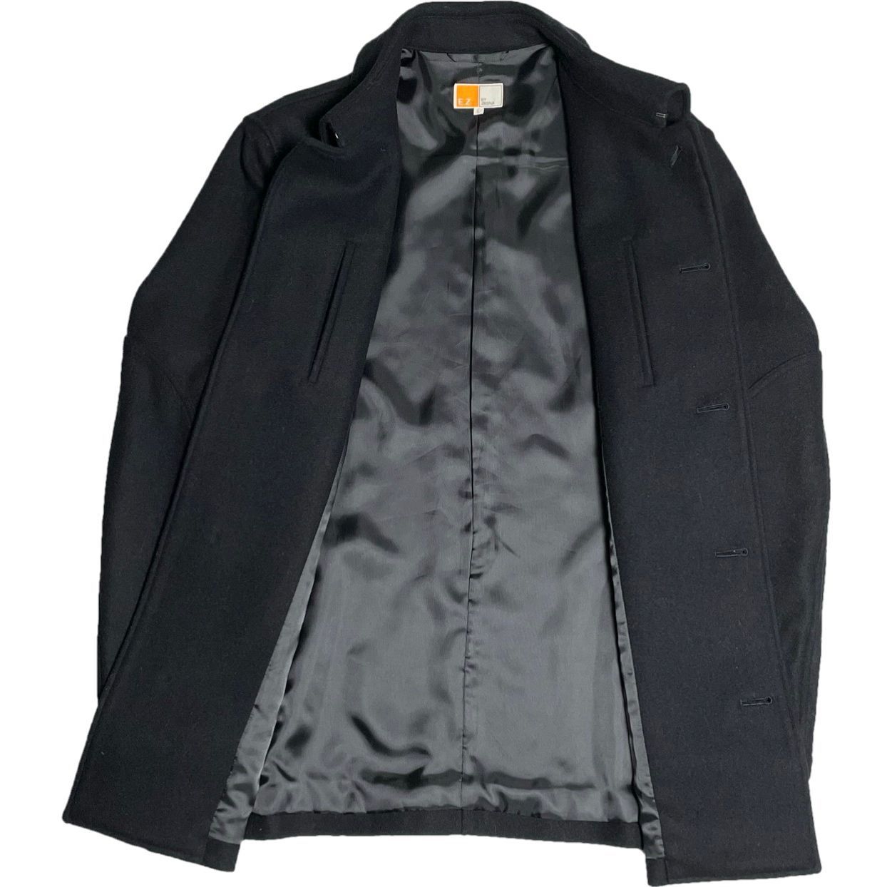 tokko様ご購入用◇E.Z BY ZEGNA◇ステンカラージャケット MADE IN JAPAN製 E.Z BY ZEGNA ウールステンカラーコート ブラック L