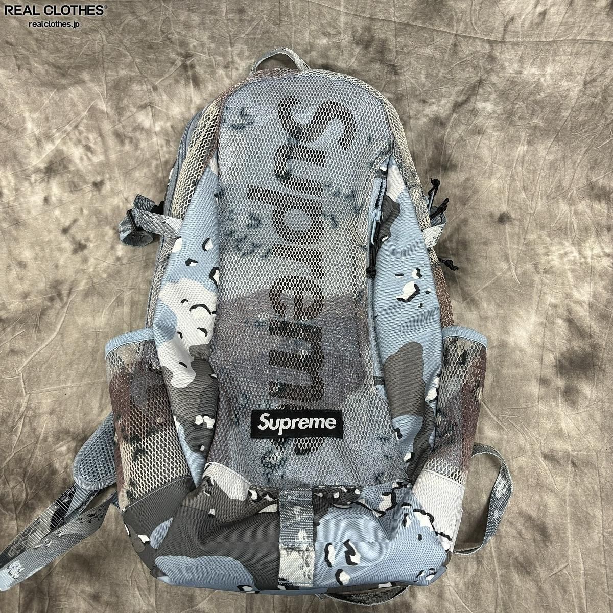Supreme/シュプリーム 【20SS】 backpack blue chocolate chip camo ...