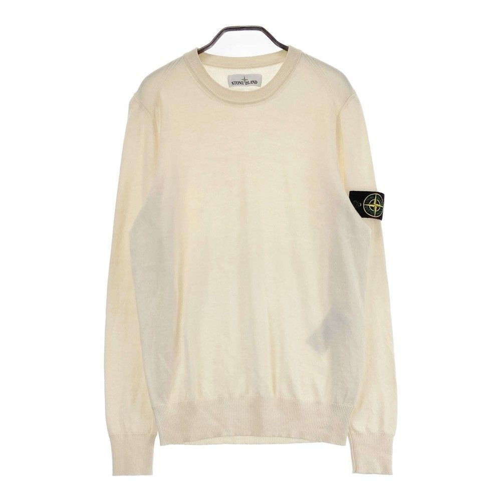 STONE ISLAND ストーンアイランド 6915524C4 ウール ニットセーター ホワイト系 S 240101433934 メンズ