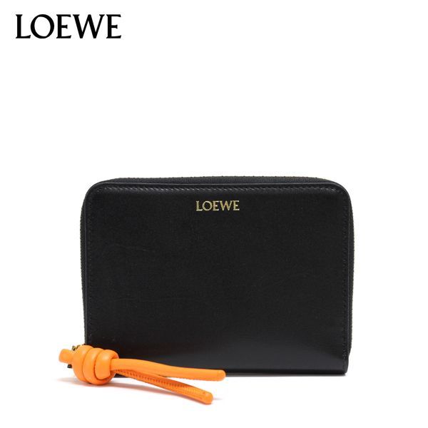 ロエベ LOEWE KNOT COMPACT ZIP AROUND WALLET ノット コンパクト