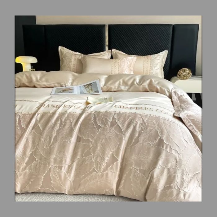 夏のアイスシルク4点セットライトラグジュアリーハイエンド洗濯テンセルベッドシーツ羽毛布団カバー寝具