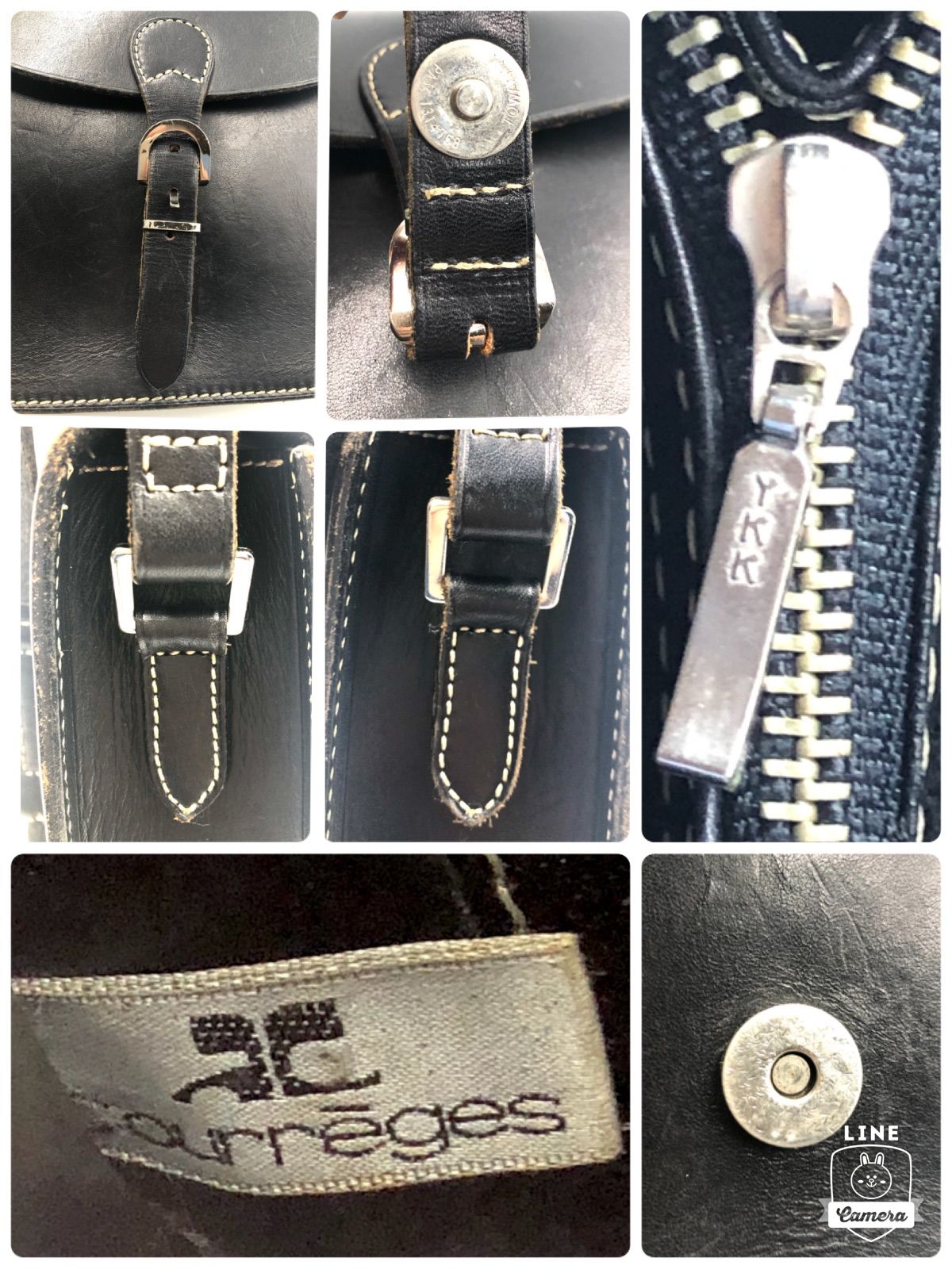 □美品□Courreges クレージュ ショルダーバッグ 斜めがけ