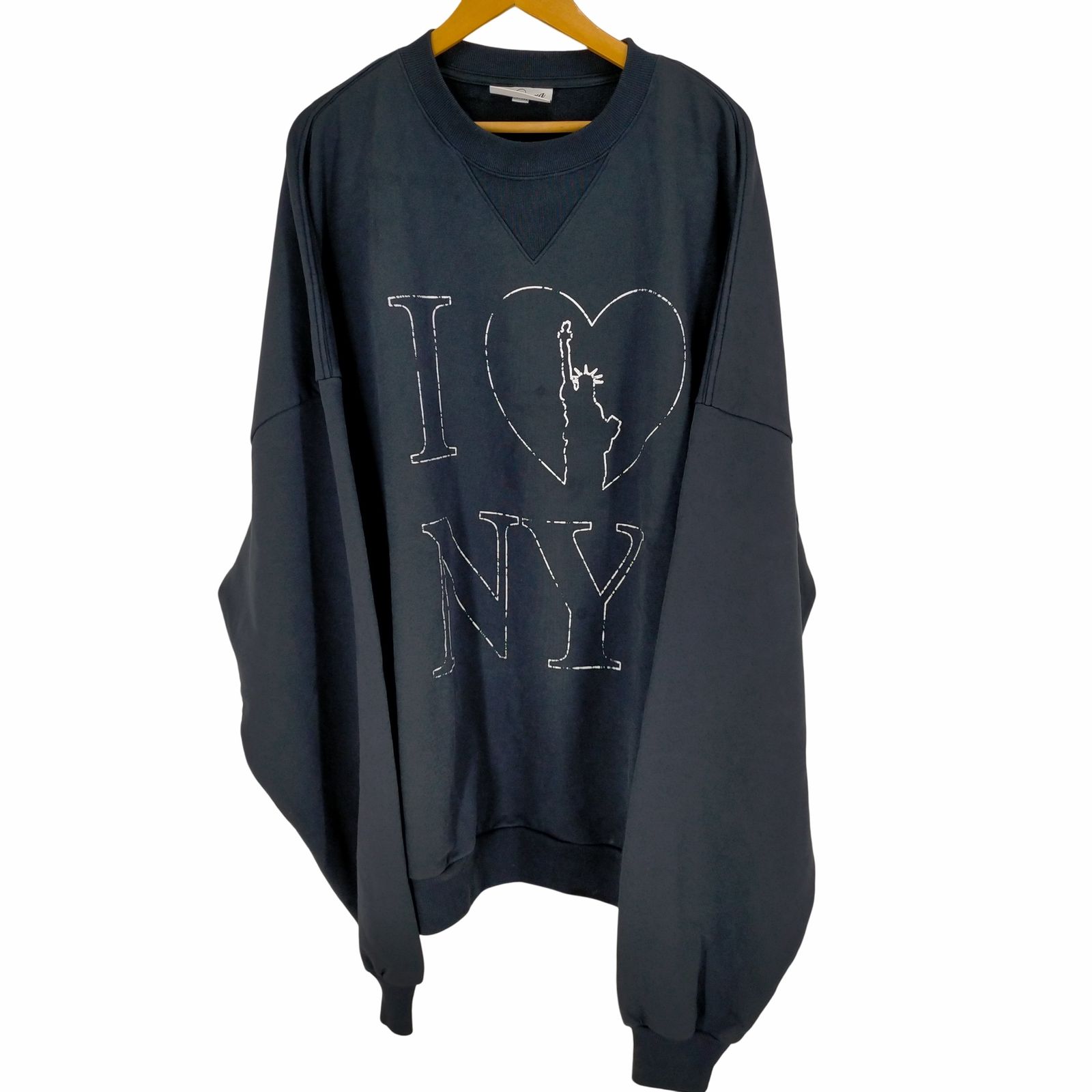 ヴァケラ VAQUERA I HEART NEW YORK SWEATSHIRT IN NAVY メンズ S/M