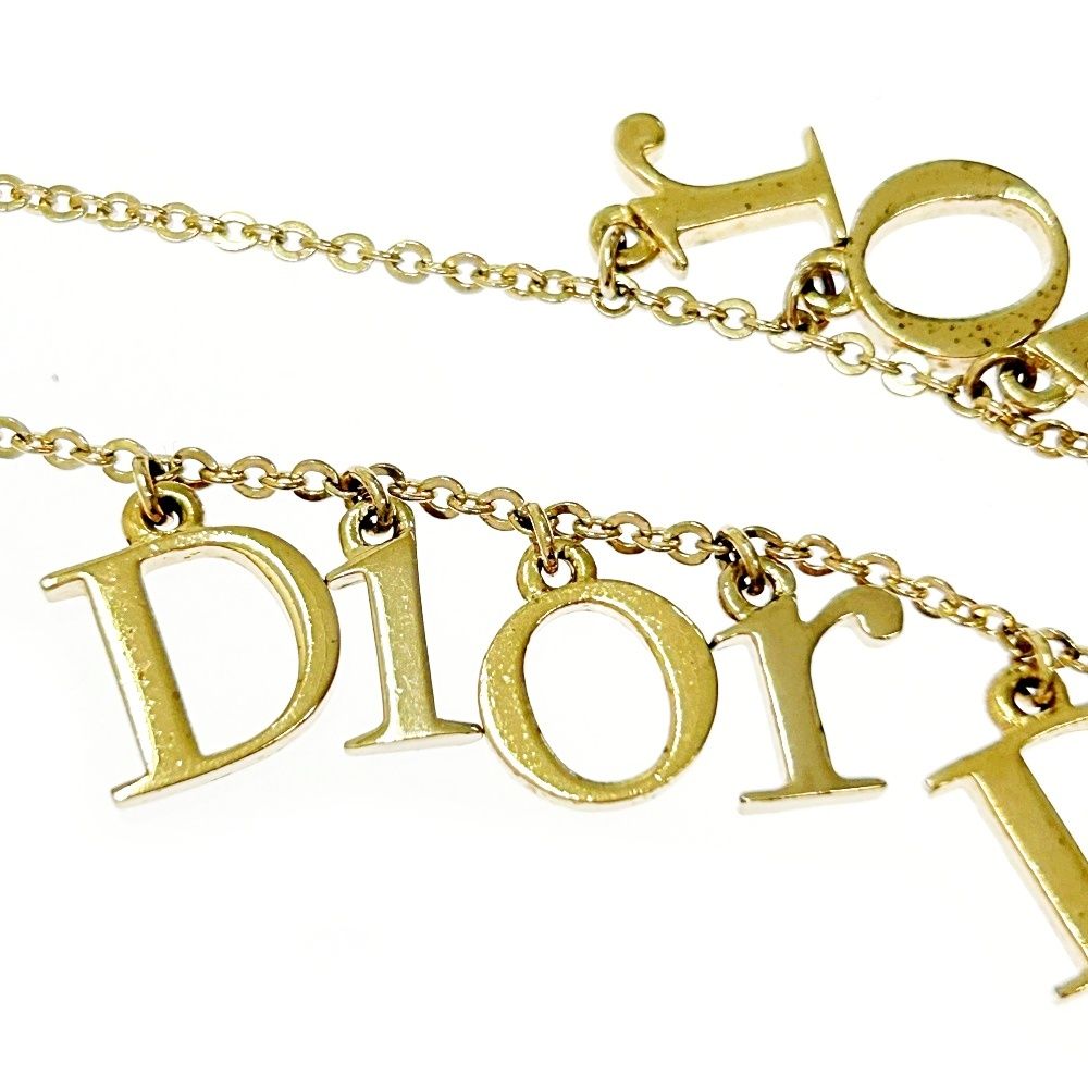 美品　Christian Dior クリスチャンディオール ロゴ ブレスレット Christian Dior ディオール ロゴブレスレット