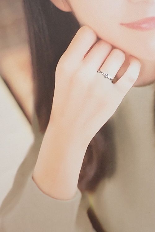 ヨンドシー ダイヤモンド リング ダイヤモンド Pt950 4℃ グレード付き  