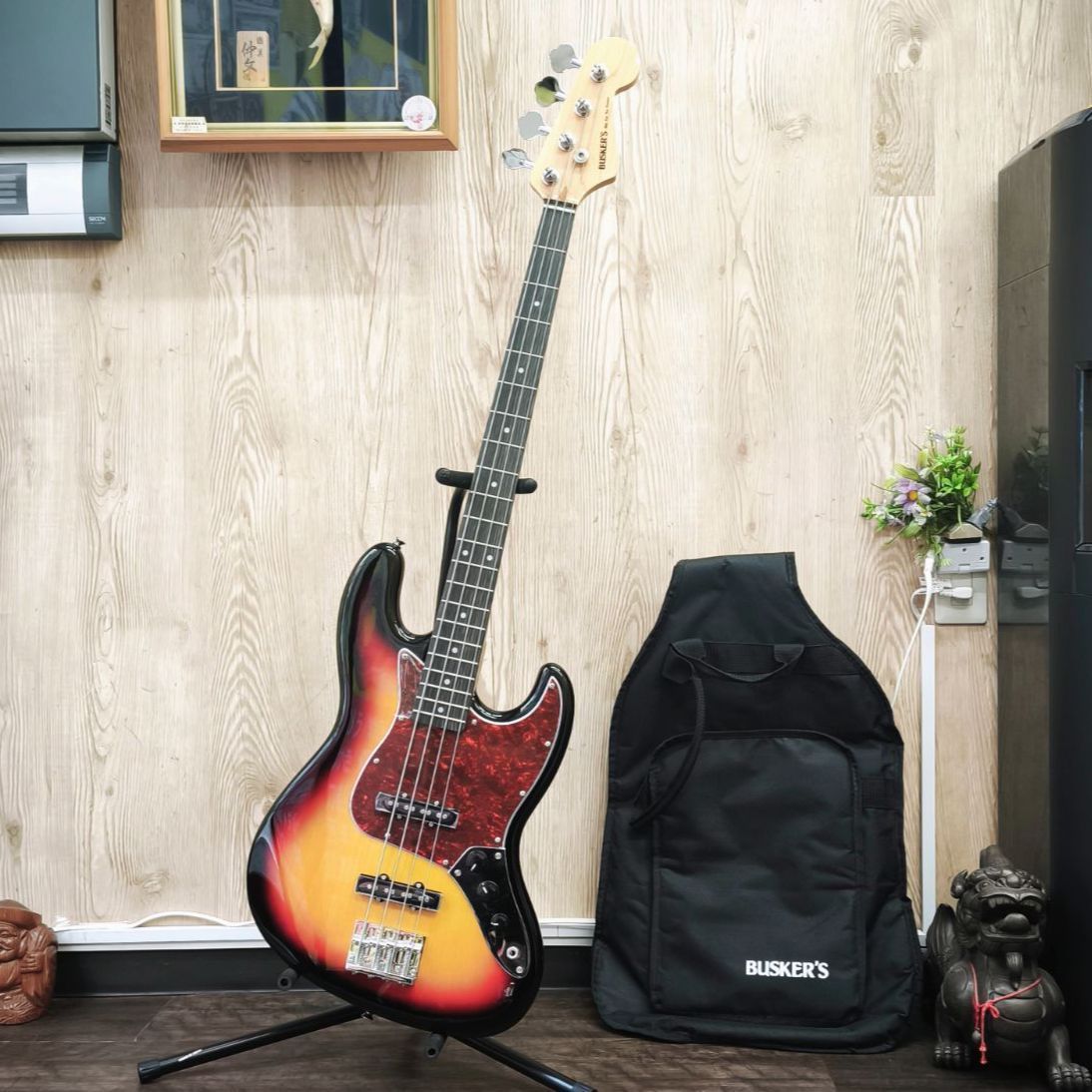 BUSKER'S エレキベース サンバースト Busker's バスカーズ エレキ
