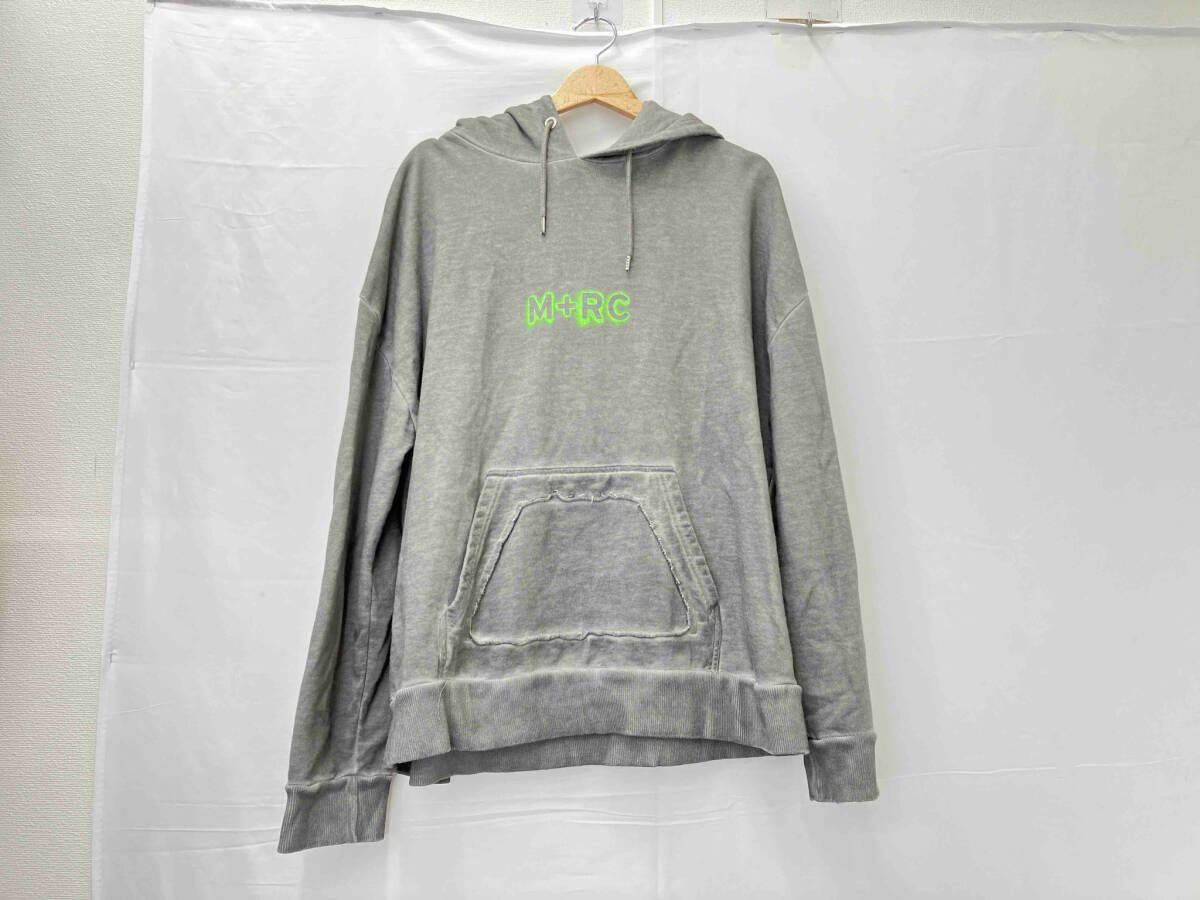 M RC NOIR マルシェノア STENCIL HOODIE ステンシル フーディー パーカー パーカ サイズM メンズ グレー系 ダメージ加工 色褪せ風