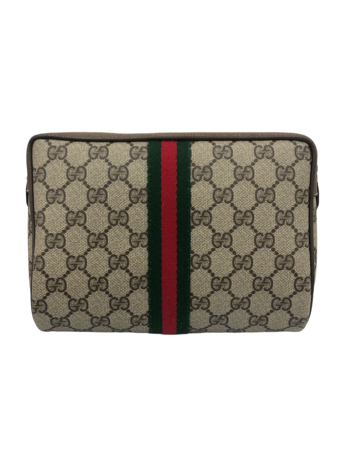 84.GUCCI オールドグッチ ポーチ GGスプリーム シェリーライン - メルカリ