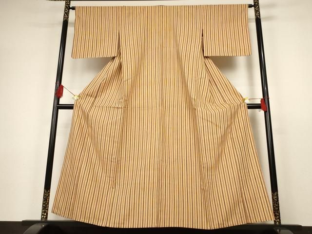 平和屋着物▽上質な紬　単衣　絣文　正絹　逸品　DAAT9488az 平和屋着物▽上質な紬 単衣 絣文 正絹 逸品 DAAT9488az